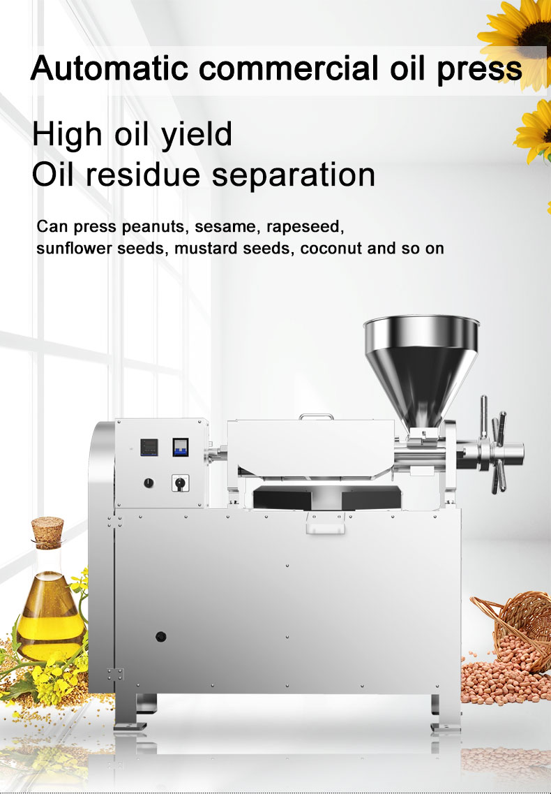 S06 stainless steel intelligent oil press  capacity 30-40kg/h - Commercial Using Noodel Machine - 2