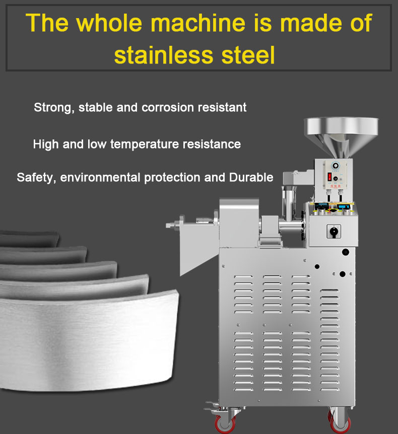 S02 stainless steel intelligent oil press  capacity 15-20kg/h - Commercial Using Noodel Machine - 4