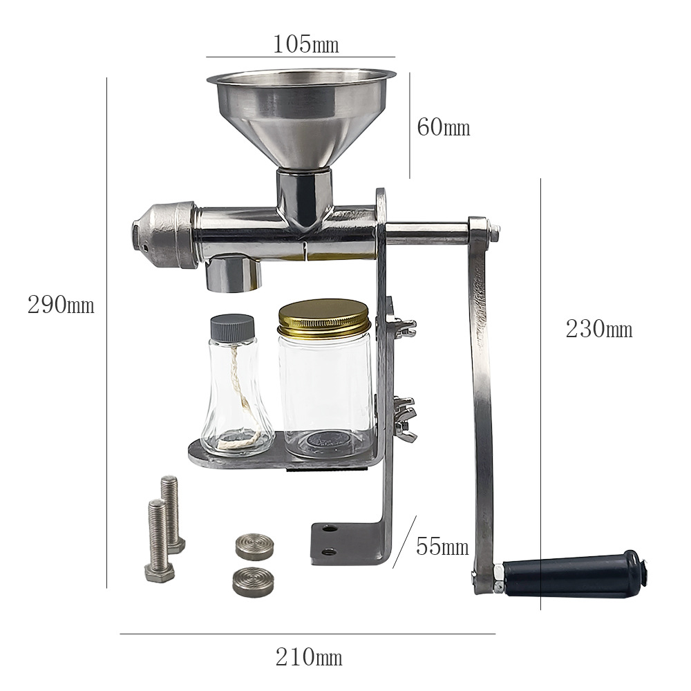 Household non-automatic cold and hot oil press hand small manual oil press - Household Oil Pressing Machine - 6