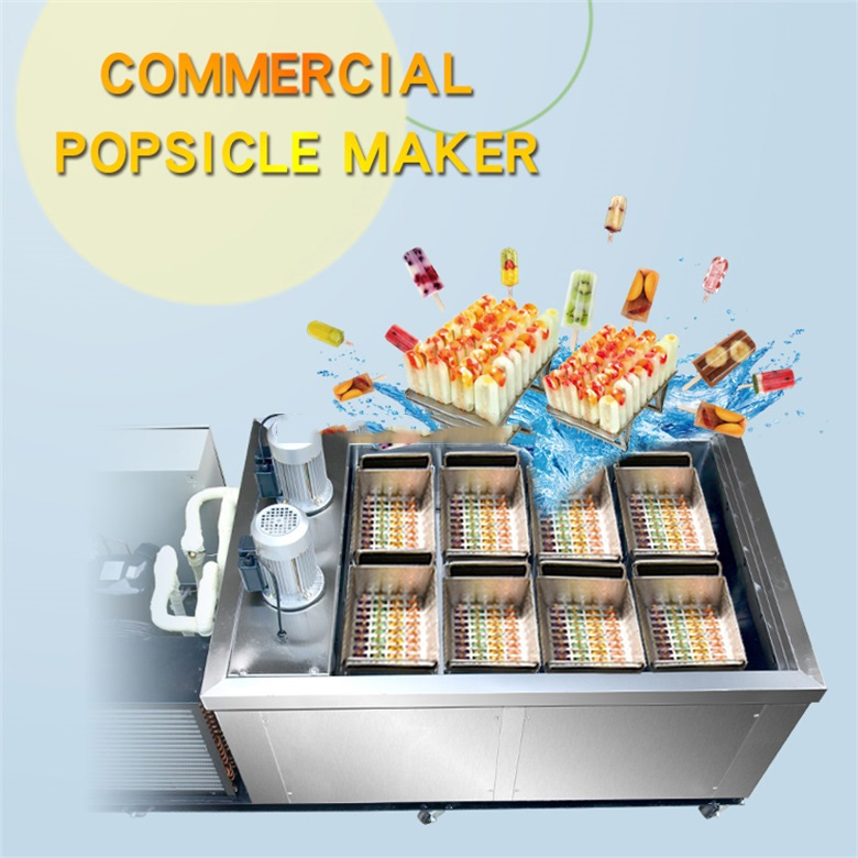 High Production 8 Molds CE Cream Gelato Ice Lolly Machine/Ice Popsicle Machine/Ice Pop Machine - Popsicle Machine - 1