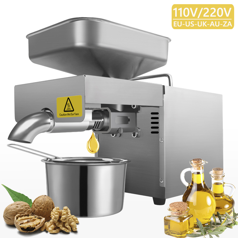 T6 new fashion stainless steel intelligent oil press capacity 3.5-5kg/h