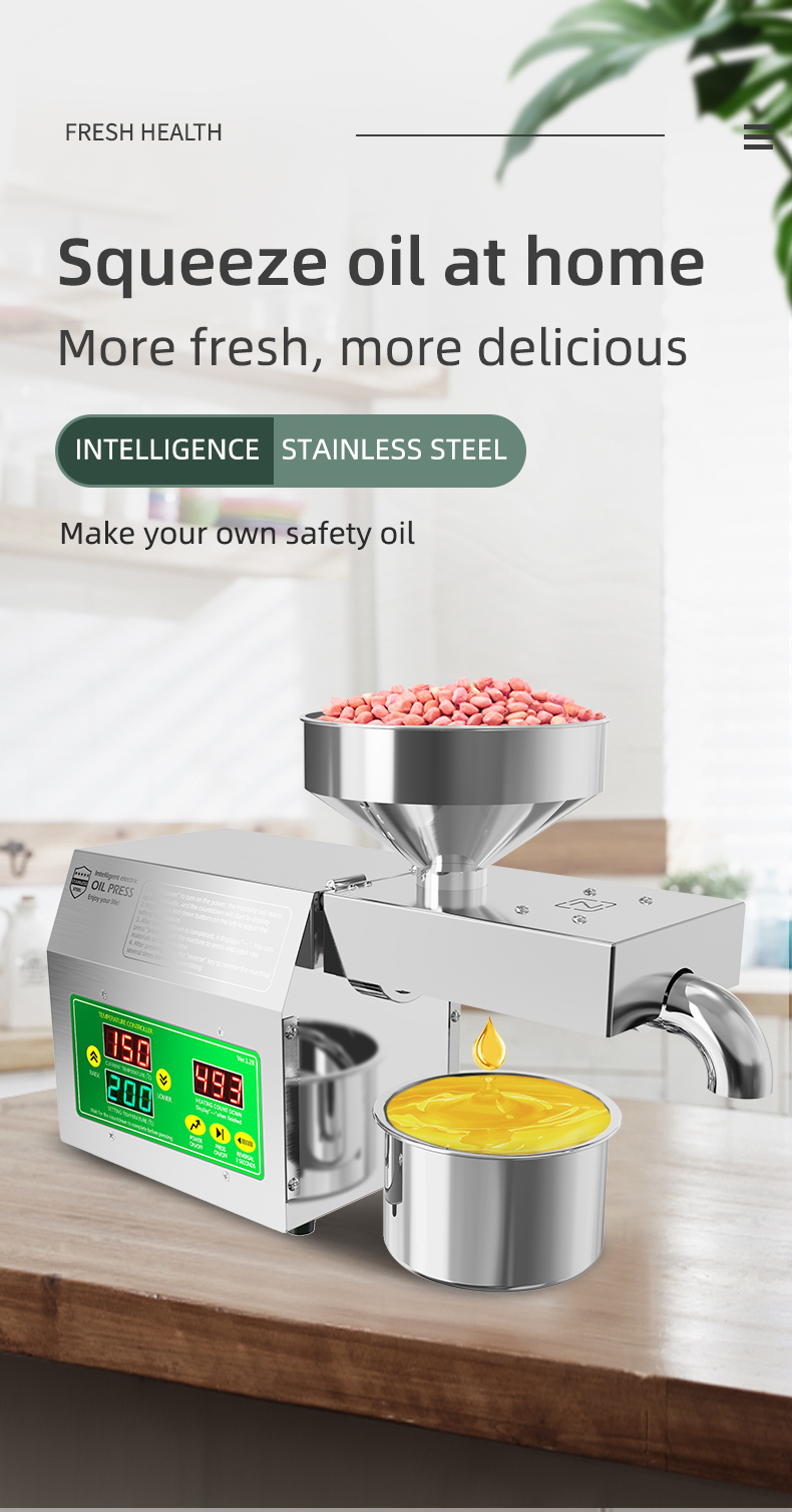 B01S  oil press can be used for home and commercial processing capacity 3.5-5kg/h - Commercial Oil Pressing Machine - 2