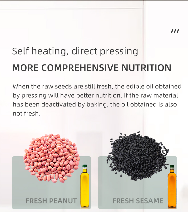 B01S  oil press can be used for home and commercial processing capacity 3.5-5kg/h - Commercial Oil Pressing Machine - 3