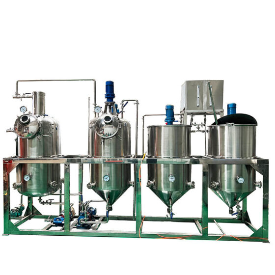Palm oil coconut oil refining equipment descaling, deacidification, decolorization and deodorization
