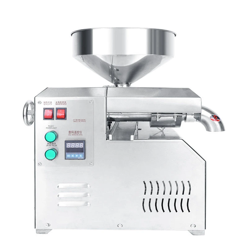 CG-04 Commercial oil press screw press physical press hot and cold press High oil yield oil press with temperature control Processing capacity 3.5-5kg/h - Commercial Oil Pressing Machine - 1