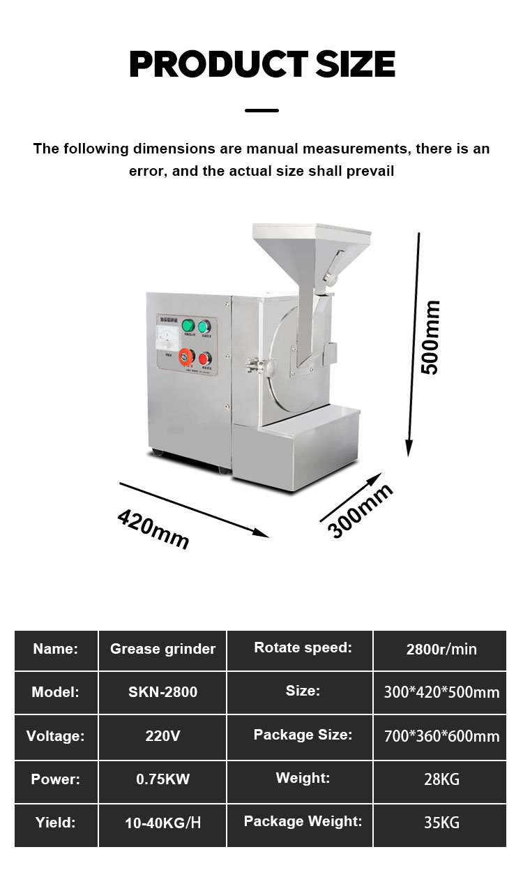 CG-2800 Stainless steel automatic high-precision peanut butter grinding machine nutrient-rich cost-saving - Grain Grinder - 3