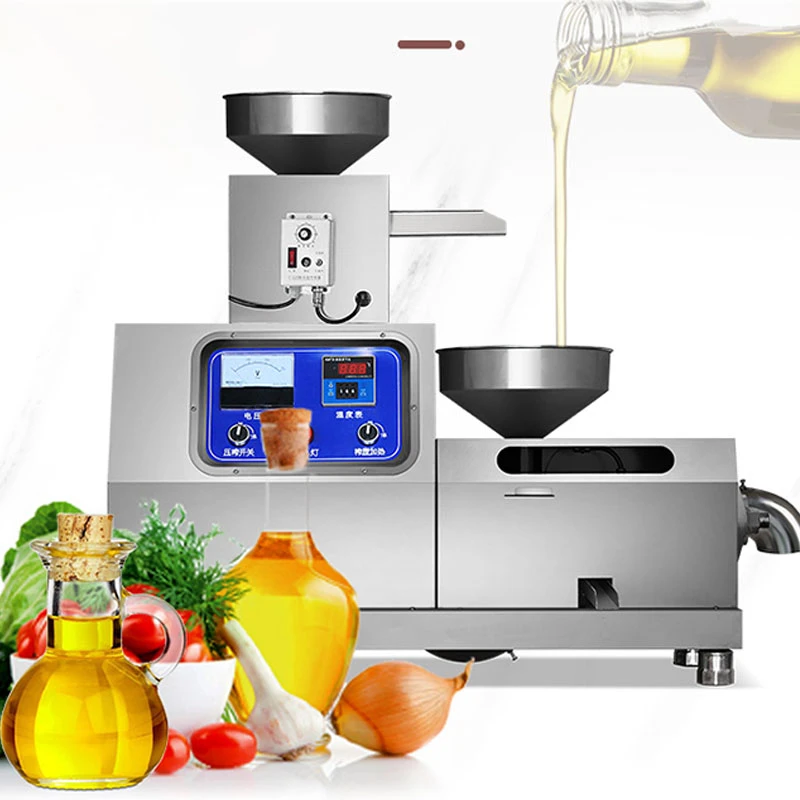 CG-Z505A Commercial oil press screw press physical press hot and cold press High oil yield oil press with temperature control Processing capacity 15kg/h - Commercial Oil Pressing Machine - 1