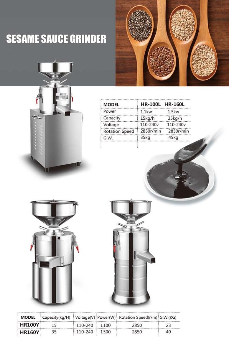 CG-160R Stainless steel automatic high-precision peanut butter grinding machine nutrient-rich cost-saving processing capacity 35kg/h - Grain Grinder - 5