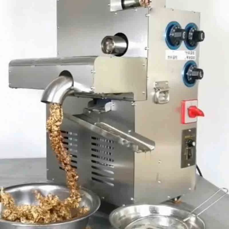 CG-FD5161 Commercial oil press screw press physical press hot and cold press High oil yield oil press with temperature control Processing capacity 20-25kg/h - Commercial Oil Pressing Machine - 5