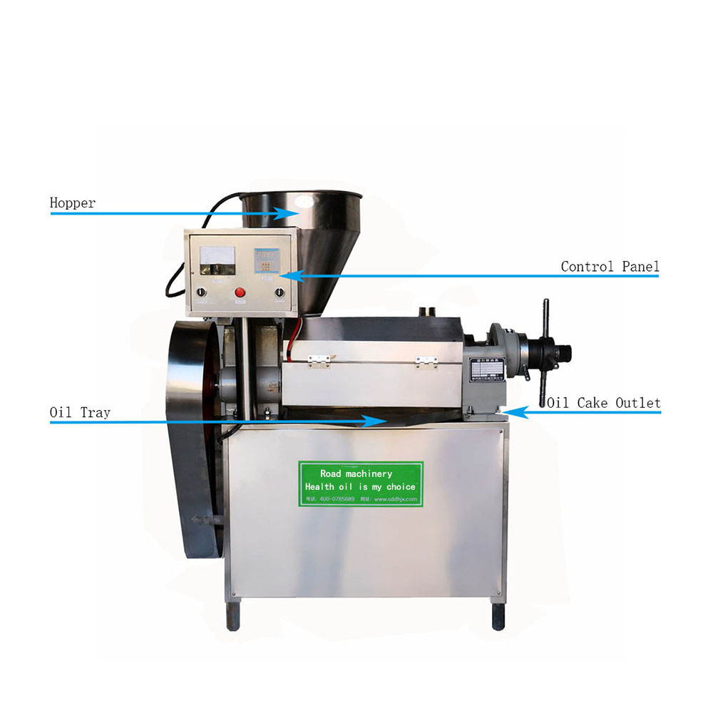 DH85 Commercial oil press screw press physical press hot and cold press High oil yield oil press with temperature control Processing capacity 80kg/h - Commercial Oil Pressing Machine - 6
