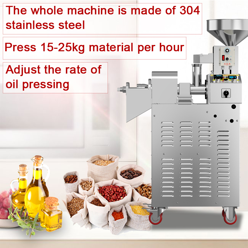 S02 stainless steel intelligent oil press  capacity 15-20kg/h - Commercial Using Noodel Machine - 1