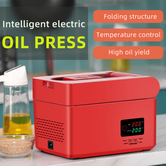 RG-108 household small screw automatic oil press can only handle 3.5-5kg/h