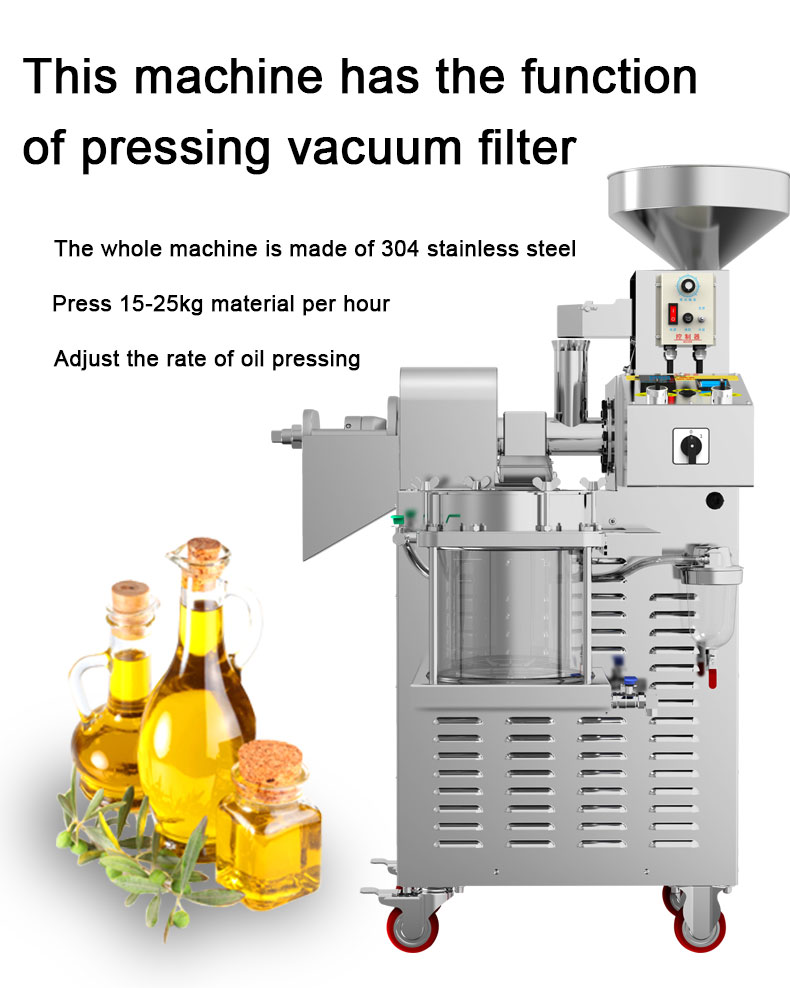 S01 stainless steel intelligent oil press with vacuum filtration capacity 15-20kg/h - Commercial Using Noodel Machine - 2