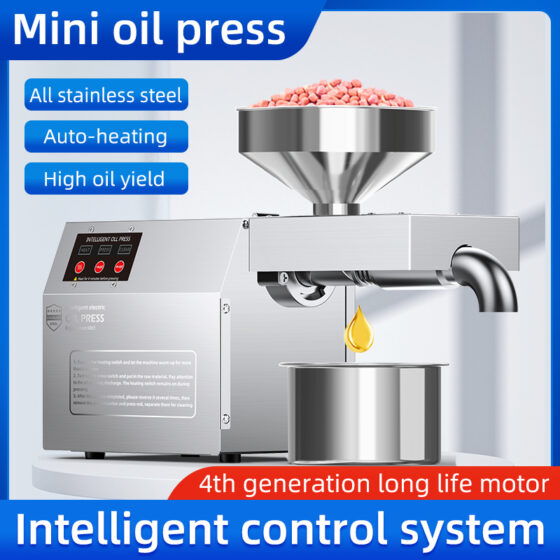 B01  oil press can be used for home and commercial processing capacity 3.5-5kg/h