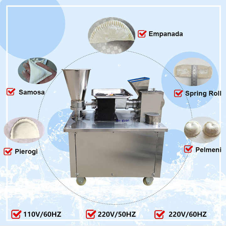 Automaticall Dumpling Machine With Customized Dumpling Samsao Maker Spring Roll Automatic Commercial Making Russian Ravioli Maker Curry Puff Forming - Bun/MoMo Machine - 2