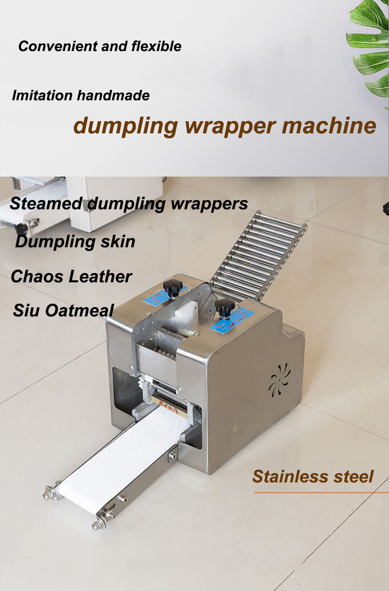 Chinese Factory High Efficiency Dough Press Production Line Dough Skin Maker Machine Wrapper For Sale Stainless Steel Good Quality Samosa Skin - Dumpling Wrapper Machine - 3