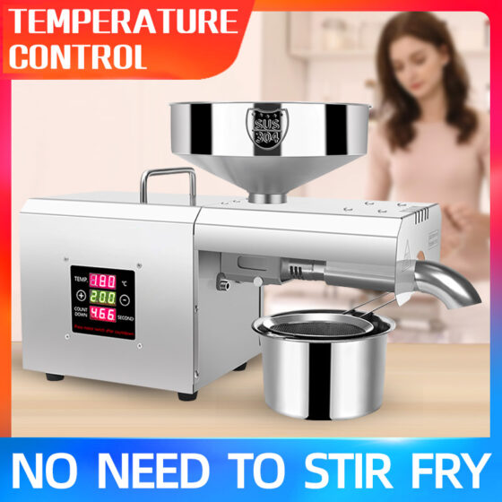 RG-309 New fashion stainless steel intelligent oil press capacity 3.5-6kg/h
