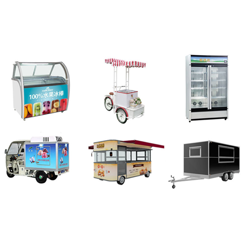 Mobile Gelato Ice Cream Cart / Popsicle Ice Cream Cart Beach Hand Push Cart Freezer Italian Gelato Display for Sale with CE - ice cream cart - 12