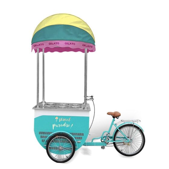 Customizable Food Ice Cream Gelato Coffee Carts Trailers Truck Vending Trolley/Lvke Electric Commercial Bicycle Food Cart