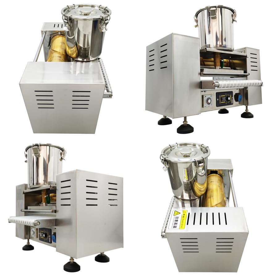 Pancake Wrapper Cake Machine Commercial Mille Crepe Cake Maker 6.3inch Layer Cake Making Machine Durian Mango Mille-feuille Maker 0.7mm-1.5mm Adjustable Thickness 110V 2.2KW - Cooked Tortilla Machine - 3