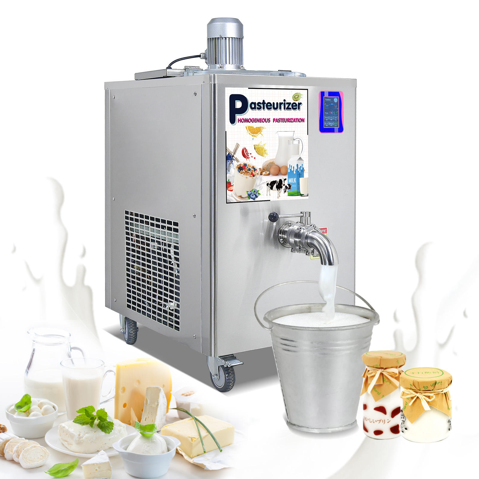 36L Low and High Milk Juice Temperature Pasteurization Machine/Milk Pasteurizer/Milksterilization Machine with refrigeration - milk pasteurizer - 13