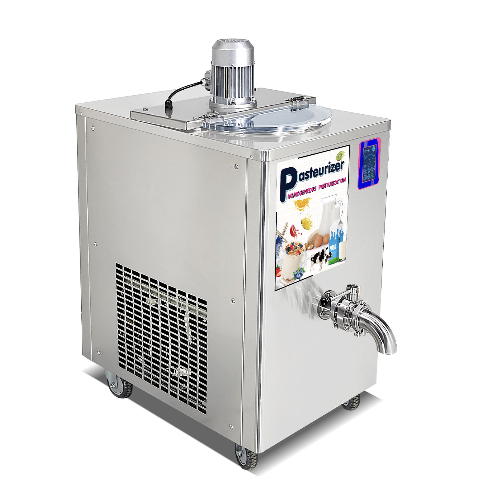 36L Low and High Milk Juice Temperature Pasteurization Machine/Milk Pasteurizer/Milksterilization Machine with refrigeration - milk pasteurizer - 14