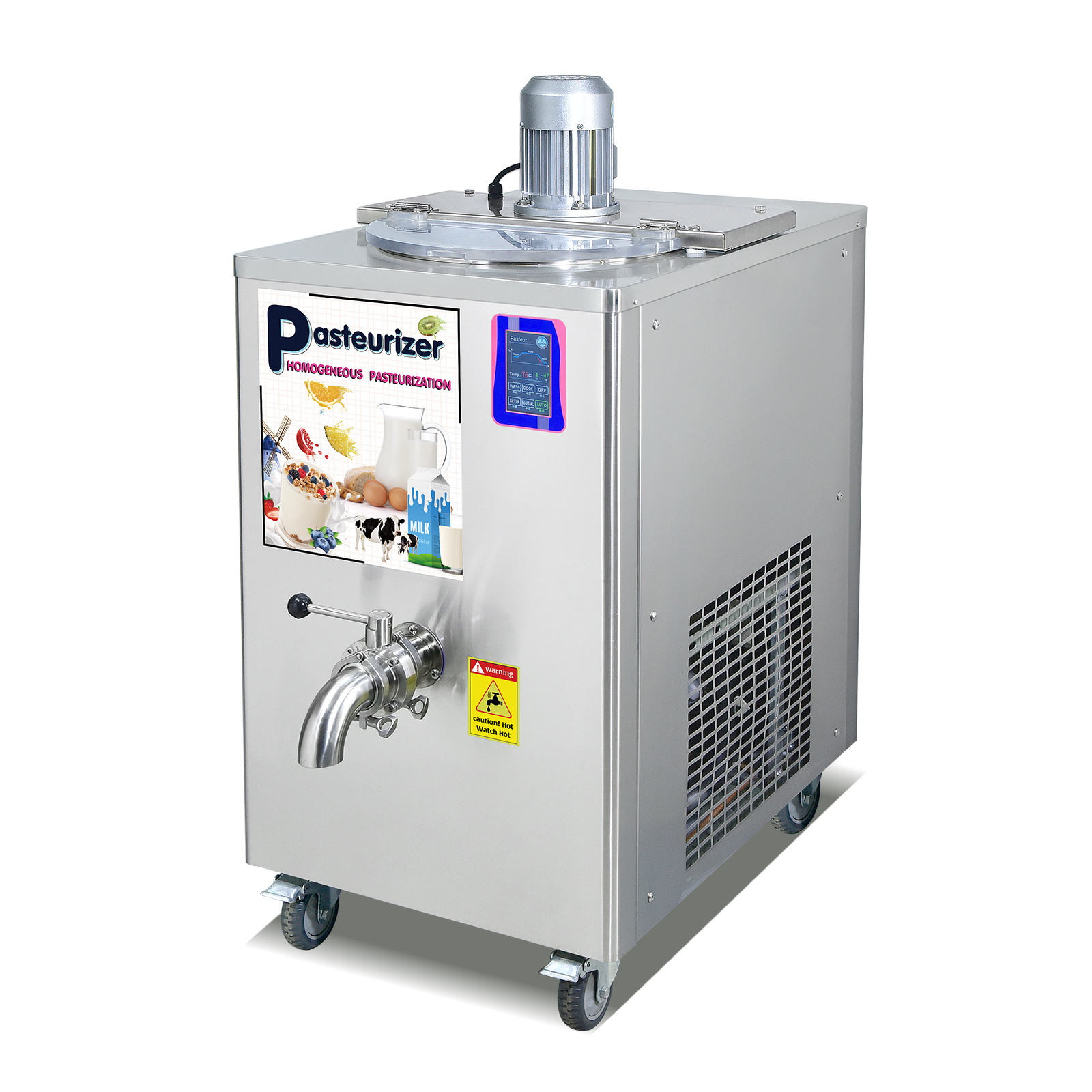 36L Low and High Milk Juice Temperature Pasteurization Machine/Milk Pasteurizer/Milksterilization Machine with refrigeration - milk pasteurizer - 15