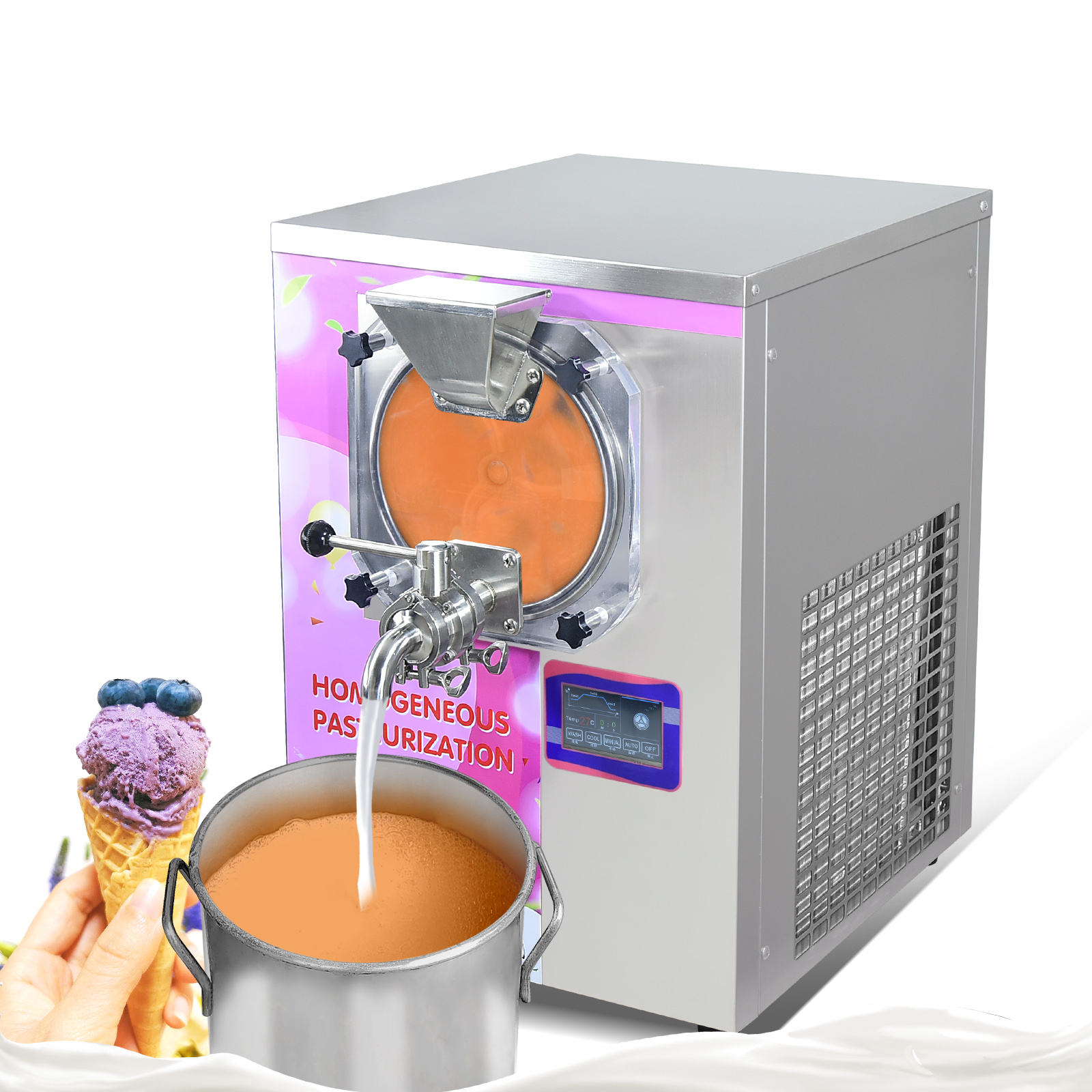Milk Pasteurizer/High Pressure Pasteurization/Ice Cream and Milk Juice Pasteurization Machine Price - milk pasteurizer - 1