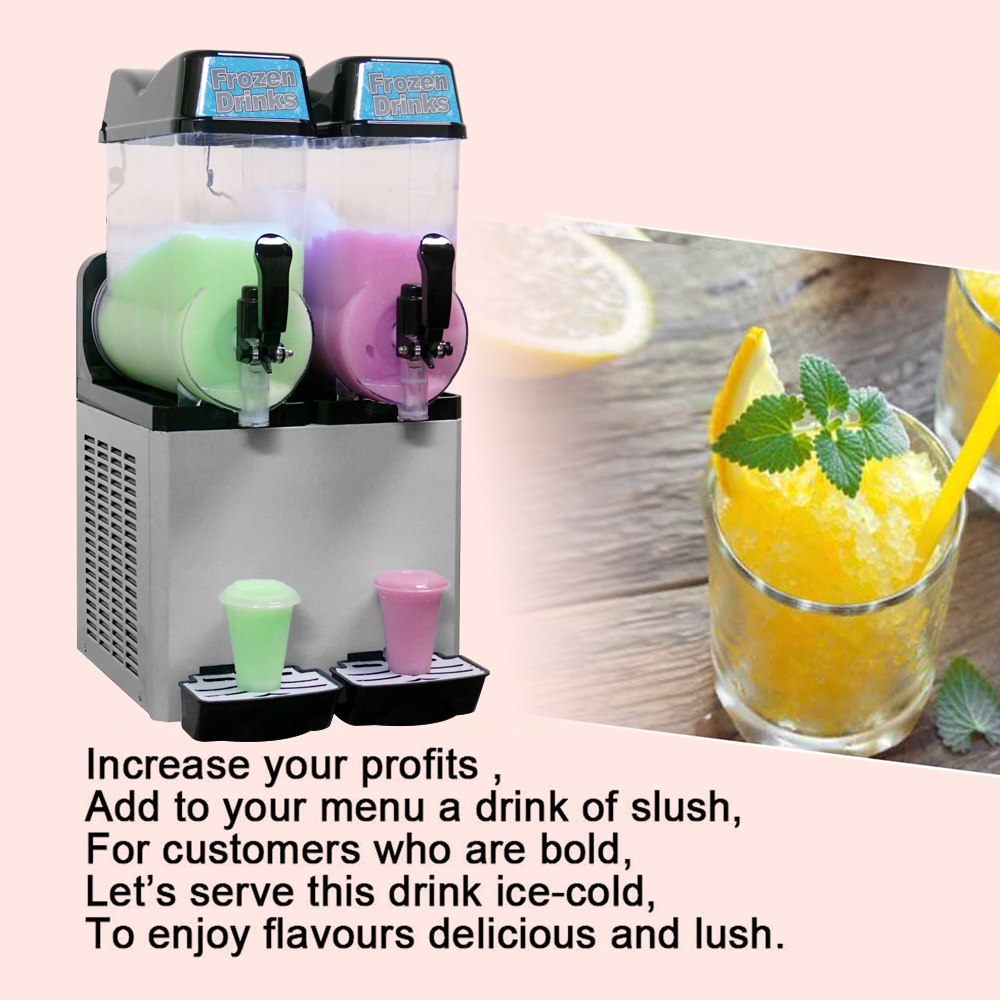 CE ETL 110 V 60 Hz Commercial Compressor Equipment Frozen Drink Slush Machine/Granita Machine/Slush Puppie Machine - Slush Machine - 1