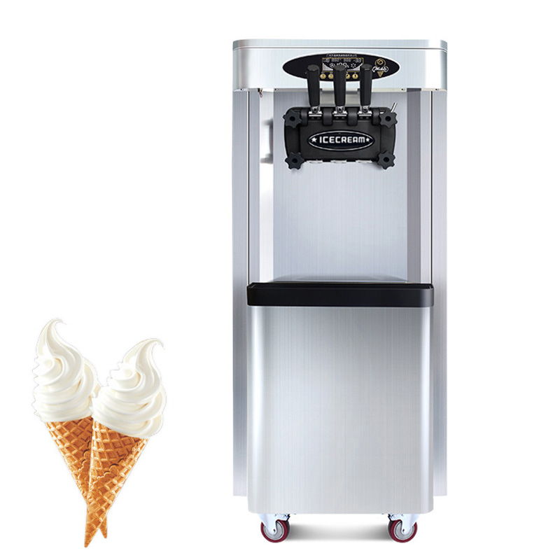 Stand Soft Ice Cream Machine 2+1mix 25-28L/H Flavor Soft Ice Cream Machine Soft Serve Ice Cream Machine Factory Price with Pre-cooling - Soft Ice Cream Machine - 1