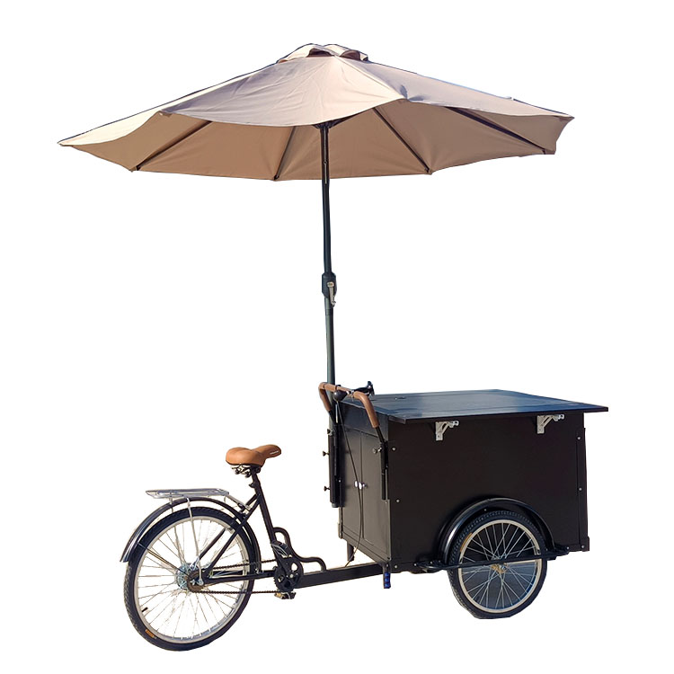 New Design Ice Cream Push Cart Mobile Outdoor Juices and Ice Cream Vending Kiosk Trailer Retail Fast Food Cart Store Truck - ice cream cart - 8